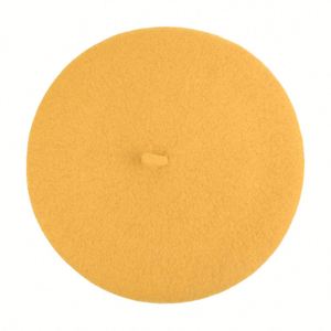 หมวกเบเร่ต์ขนสัตว์สีพื้นสำหรับผู้หญิง ขายส่งจากโรงงาน OEM เหมาะสำหรับเล่นสกี ชายหาด และสวมใส่ลำลอง - Product Image 3