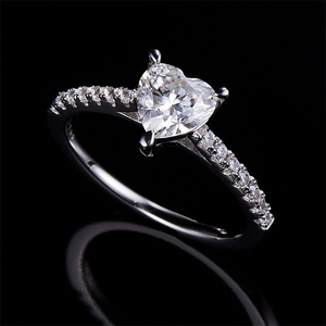 Anillo de Bodas de Diamante Natural con Corte Esmeralda, 1 Ct, 5*7 mm, Anillos Unisex de Lujo, Plata 925, Joyería Fina, Precio al por Mayor - Product Image 3