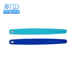 Waterproof 13.56mhz Nfc Silicone Bracelet Adjustable Rfid Wristband