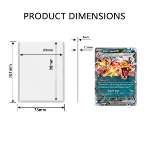 JIN OU Rainbow Edge Toploader 3"x4" Porte-cartes de collection de taille standard, lot de 25 pièces pour collectionneurs - Product Image 2