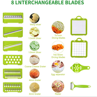 14 In 1 Multifunctionele Keuken Groentesnijder Fruit-En Groentegereedschapssnijder Hakselsnijmachines Keukenaccessoires