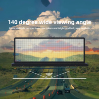 Pantalla LED P2.5 para Techo de Coche, Publicidad Digital de Doble Cara, Panel LED Personalizado para Techo de Taxi, Pantalla Desplazable para Exteriores