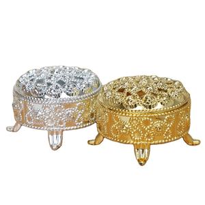 Luoshan – conteneur de <span class=keywords><strong>dragées</strong></span> en plastique, boîte en plastique Oriental, brûleur d'encens forme or argent, boîte de <span class=keywords><strong>dragées</strong></span> poitrine orientale, vente en gros - Product Image 6