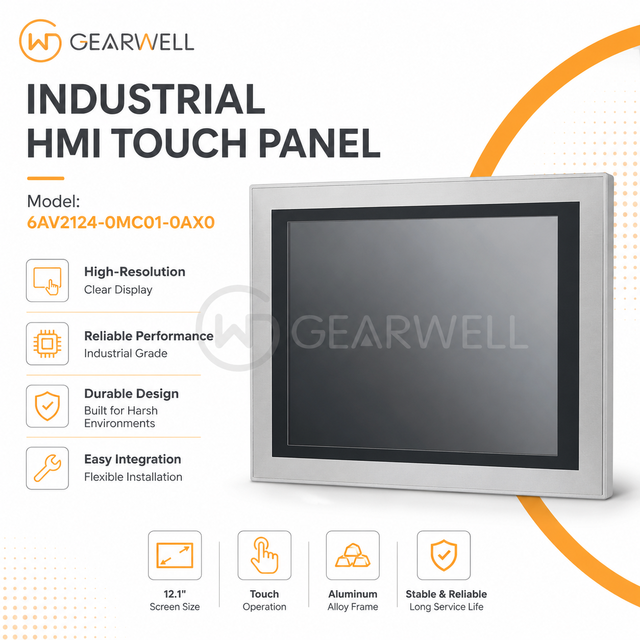 6AV2124-0MC01-0AX0 TP1200 Comfort HMI Touch Panel 12.1 Inch DC24V for Industrial Automation