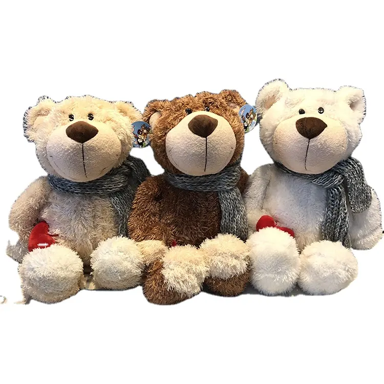 Pareja estilo San Valentín oso de peluche juguete antes de acostarse juguetes San Valentín animales de peluche juguetes amor NICI oso de peluche muñeca con corazón