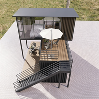 Conteneur modulaire préfabriqué respirant et détachable de 20 pieds – Bâtiment à deux étages à faible coût pour bureaux, hôtels, commerces, ateliers/supermarchés