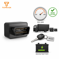 Traceur GPS OBD 4G 12V 24V avec batterie de secours, positionnement GPS BDS LBS en temps réel, géolocalisation, antivol, alarme de vibration pour flotte