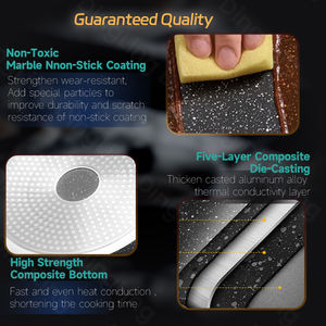 Pot hollandais de cuisson antiadhésif en <span class=keywords><strong>aluminium</strong></span> moulé sous pression à revêtement de <span class=keywords><strong>santé</strong></span> facile à nettoyer - Product Image 3