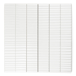 Piastrelle Bianche Tokyo 5x30 Cm Spessore 8 Mm Finitura Lucida Bordi Irregolari - Product Image 1