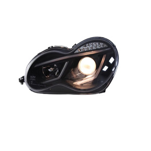 Faros Delanteros para <span class=keywords><strong>Mercedes</strong></span> <span class=keywords><strong>Benz</strong></span> Clase C W203 2000 <span class=keywords><strong>2007</strong></span>, Actualización de Halógeno a LED, Faros Delanteros <span class=keywords><strong>C200</strong></span>, Accesorios para Automóviles - Product Image 3