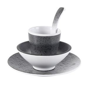 Juego de vajilla de melamina retro japonesa, juego de tazas de restaurante de cuatro piezas de diseño moderno, tazón de sopa de olla caliente, plato pequeño, cuchara comercial - Product Image 4