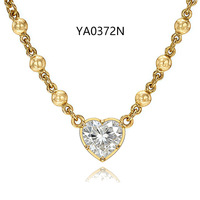 Collar de Plata de Ley 925 con Colgante de Moissanita en Forma de Gota de Agua, Chapado en Oro, Certificado por GRA, Joyería Fina para Regalo