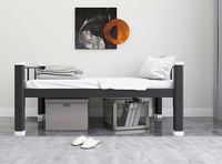 Xingyuan Vente en gros Taille personnalisée Lit en acier et fer pour adultes et enfants Home School Hostel Chambre à coucher Lit simple en métal