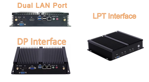 Space-Saving Fanless <b>Thin</b> <b>Client</b> Mini Industrial <b>PC</b> i3/i5/i7 8GB+128GB 4 USB HD+VGA DC 12V for IoT Data Acquisition - Product Image 3