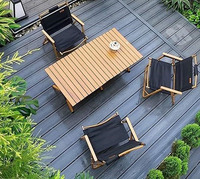 Couverture de terrasse en bois écologique Wpc Decks Flooring Wood Plastic Composite Patio Deck