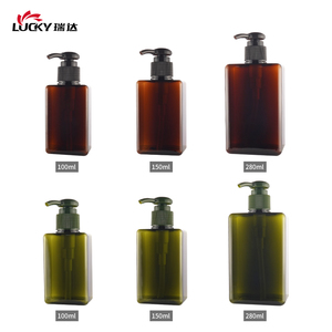 Bán Buôn 100Ml 150Ml 280Ml Nhựa Trong Suốt Màu Xanh Lá Cây Rỗng <span class=keywords><strong>Lotion</strong></span> Bơm Chai Cho Chăm Sóc Cá Nhân Bao Bì Mỹ Phẩm - Product Image 3