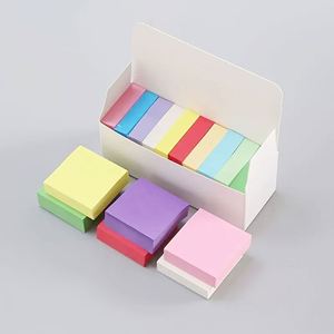 11 Assorted Rainbow Color Square Magnetic Self-Adhesive Sticky Notes Set Boxed <b>Memo</b> <b>Pads</b> for Office & School Daily Note-Taking - Product Image 5