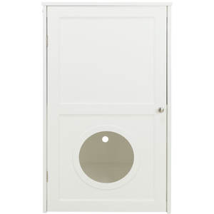 Maison pour chat à 2 étages 53 x 90 x 58 cm, abri blanc pour chats d'intérieur - Product Image 3