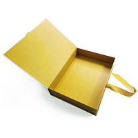 Emballage de logo de luxe personnalisé direct usine boîte-cadeau d'extension de cheveux magnétique boîte d'emballage de perruque de luxe avec produit de ruban