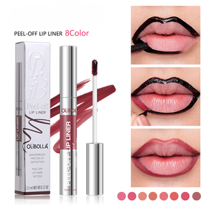 ลิปกลอสเนื้อแมท 8 สี ติดทนนาน กันน้ำ ใช้ง่าย ลอกออกได้ พร้อมดินสอเขียนขอบปาก - Product Image 5