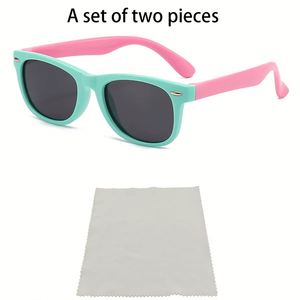 Lunettes de soleil pour enfants 2025 avec logo personnalisé, anti-UV, anti-lumière bleue, pour filles et garçons, UV400 - Product Image 6