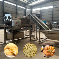 Machine à frire automatique et continue pour frites surgelées, poulet et rouleaux de printemps