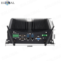 10Th I5 I7 Industrial Mini PC 10210U 10510U 10810U CPU, 8GB D4 RAM 128GB M.2 SSD WIFI/4G, 6COM 2LAN VGA HD Display Mini computadora