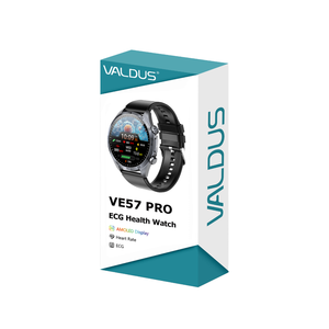 Xu hướng 2025 cho valdus ve57 Pro Smartwatch ECG theo dõi sức khỏe xung trị liệu massage nhiệt độ cơ thể đọc IP68 - Product Image 4