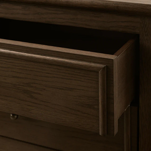 Modern Brown <strong>Antique</strong> Stained Wooden 3 Drawer nightstand set 2 Cabinet Hotel Bedroom Furniture Hotel Apartment <strong>Bedside</strong> <strong>Table</strong> - Product Image 3
