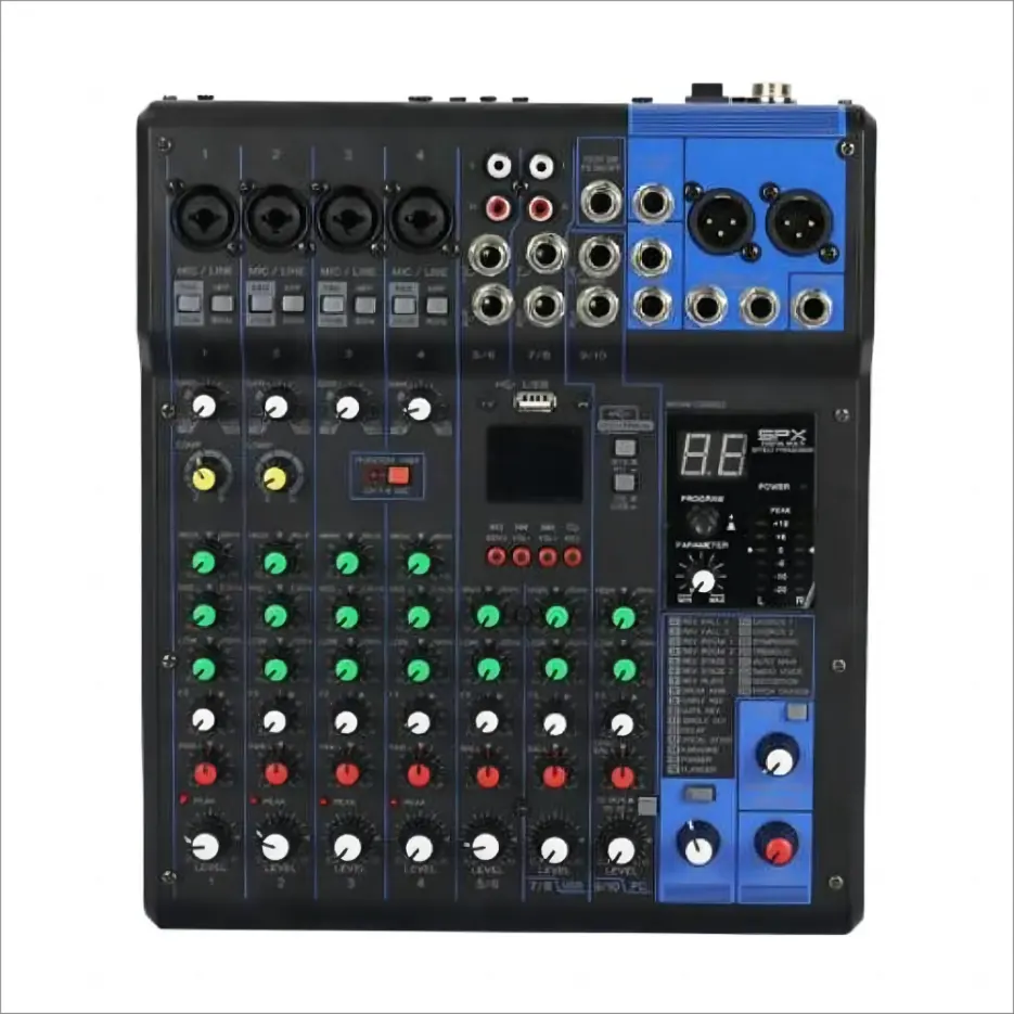 Brand New âm thanh âm thanh mixer với chất lượng cao âm thanh chuyên nghiệp DJ Mixer của hệ thống âm thanh