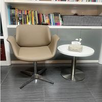 Chaise de bureau en mousse haute densité à rebond rapide pour grande zone d'assise, fonction de rotation automatique, chaise de bureau pivotante pour salle à manger