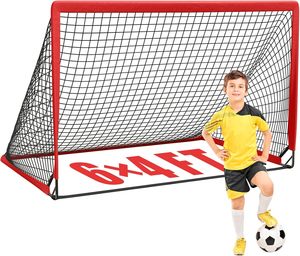 <span class=keywords><strong>2025</strong></span> nhà máy bán hàng trực tiếp 6x4 ft xách tay Pop Up bóng đá Mục tiêu thiết bị đào tạo cho trẻ em Thanh Niên Toddler thể thao ngoài trời trò chơi - Product Image 1