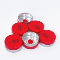 Capsules en aluminium personnalisées OEM imprimées, 13 mm, 20 mm, capsules à ouverture facile pour flacons lyophilisés