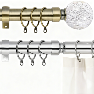 Binari e Aste per Tende <span class=keywords><strong>in</strong></span> <span class=keywords><strong>Ferro</strong></span> Tradizionale di Lusso con Accessori Durevoli, Lunghezza e Forma Personalizzabili, Staffe da Parete - Product Image 1
