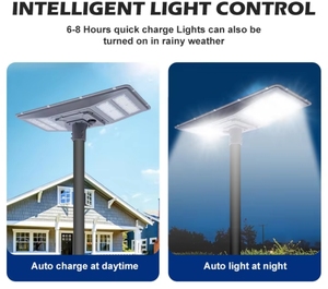 Farola Solar LED Integrada con Sensor Automático de 70w 80w 90w 100w, Kit Solar Todo en Uno para Iluminación de Calles - Product Image 4