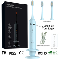Brosse à dents électrique intelligente sonique rechargeable Alibaba Indonésie, étanche IPX7