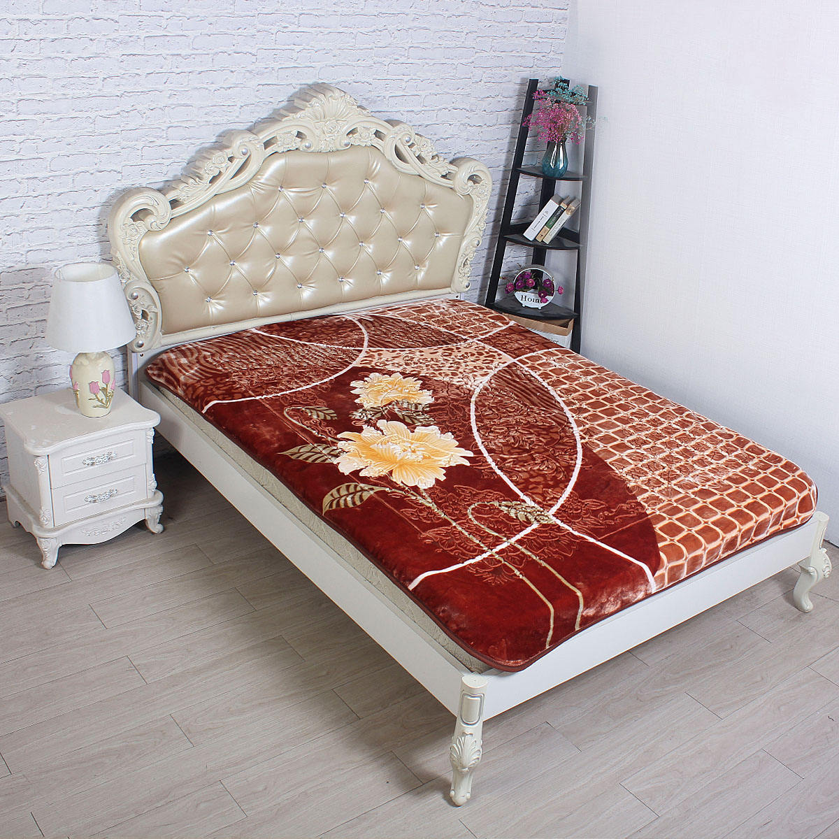 Grid Leopard Print - Brown U