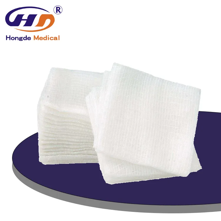 Niedriger Fabrik preis Wund verband medizinisch sterile Gaze Stück Baumwoll gaze Tupfer Pads EO Sterile Mit CE ISO