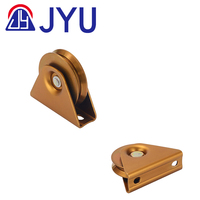 Quincaillerie de porte coulissante en acier Durable de vente chaude roues de porte de poulie à roulement unique Installation de haute qualité avec vis