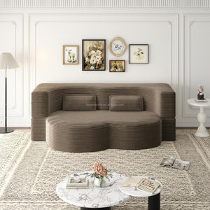 Sofá Cama Reclinable Extensible Tapizado en Tela Moderna y Económica, Convertible, Plegable, Ecológico, de Lujo, para Villa, Escuela, Oficina, Sala de Estar - Product Image 4