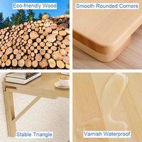 Table pliante murale Combohome, gain de place, bureau flottant, bureau d'ordinateur pliable en bois massif