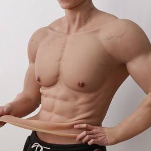 Réaliste Faux Muscles Silicone Doux Muscle Costume Poitrine Plaque Simulation Peau Sein Forme pour Cosplay Partie - Product Image 5