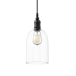 1-<strong>Light</strong> Matte Black Glass Shade Mini-Pendant <strong>Light</strong> for Dining Table Kitchen <strong>Island</strong> - Product Image 6