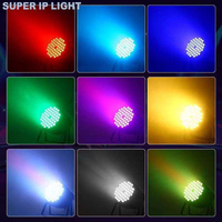 Projecteur LED PAR étanche IP65 54*3W RGBW, angle de faisceau 25/40 degrés, sans bruit, éclairage de scène stroboscopique et wash