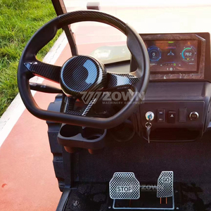 Carrito de golf eléctrico todoterreno elevado de 4 plazas (2+2 pasajeros) con techo y parabrisas para resort, granja o caza. - Product Image 3