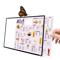 Boîte lumineuse publicitaire LED étanche avec cadre en aluminium et verre trempé, résistante aux intempéries, pour restaurants et cinémas, facile à suspendre, 5000