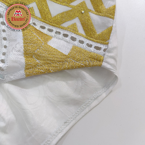 Robes en Tissu Bazin Riche de Qualité Supérieure 2026 pour Fêtes, Robes en Coton Brodées avec Motifs et Couleurs Magnifiques à Coudre pour Femmes ou Hommes - Product Image 6