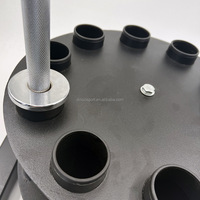 200kg capacité de poids Commercial Gatlin support de rangement rotatif pour ensembles de barres d'haltères insérer support de tige stockage équipement de Fitness
