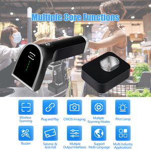 Escáner de Código de Barras Láser 1D con Bluetooth y Indicador de Batería para <span class=keywords><strong>Windows</strong></span>, Android, iOS y Mac OS, Venta Directa de Fábrica - Product Image 6