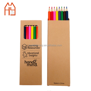 El Mejor Regalo Promocional <span class=keywords><strong>para</strong></span> Niños, Juego de 8 Lápices de Colores en Caja de Papel Kraft con Impresión Personalizada - Product Image 4